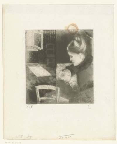 Femme allaitant - Camille Jacob Pissarro