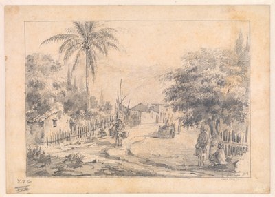 Une rue de village, Caracas, Venezuela - Camille Pissarro
