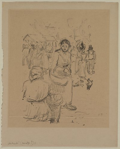 Au Marché - Camille Pissarro