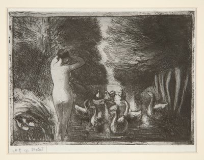 Baigneuse aux oies - Camille Pissarro