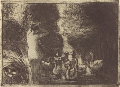 Baigneuse aux oies - Camille Pissarro