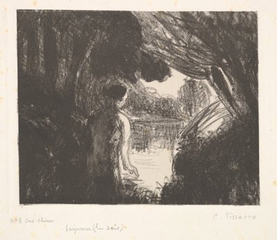 Baigneur, Soir, 1897 - Camille Jacob Pissarro