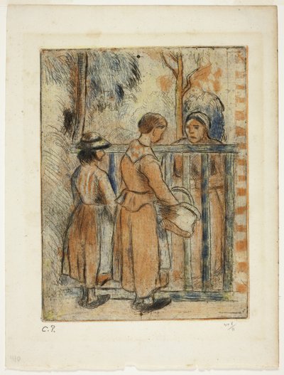 Femmes mendiantes, c.1894 - Camille Pissarro