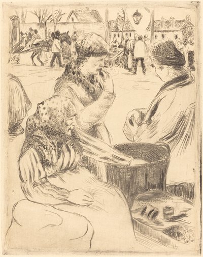 Marchands de marrons, 1878 - Camille Pissarro