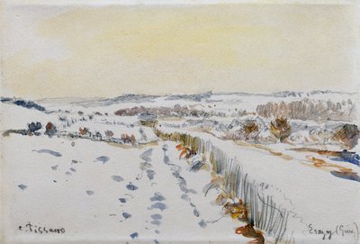 Éragny sous la neige - Camille Pissarro