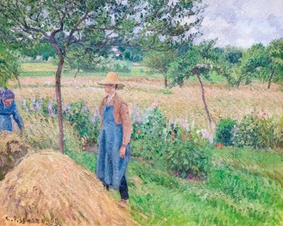 Jardinier debout près d