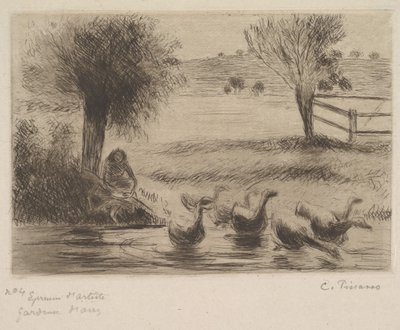La fille aux oies, 1888 - Camille Jacob Pissarro