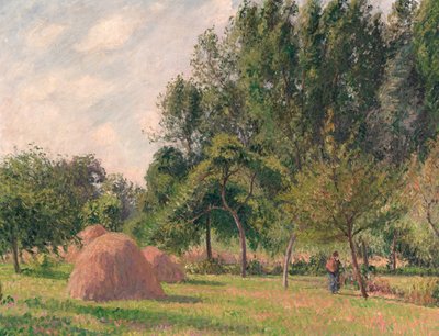Meules de foin, matin, Éragny, 1899 - Camille Jacob Pissarro