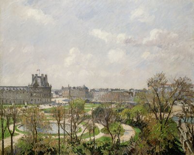Jardin des Tuileries, Matin, Printemps, 1900 - Camille Jacob Pissarro