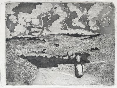 La femme sur la route - Camille Pissarro