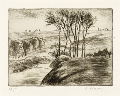 Paysage à Osny - Camille Jacob Pissarro