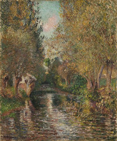 Le lavoir de Bazincourt - Camille Pissarro
