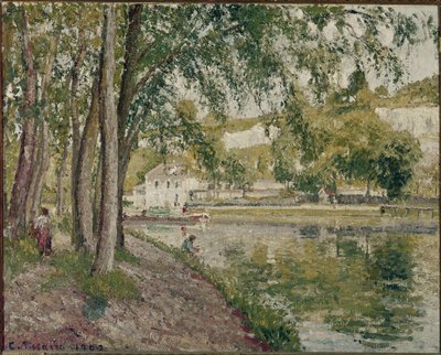 Moret, le canal du Loing : le chemin vers Saint Mammes - Camille Jacob Pissarro