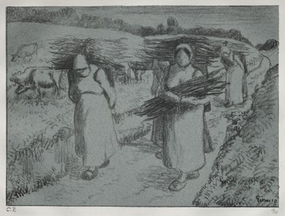 Paysans portant des fagots - Camille Pissarro