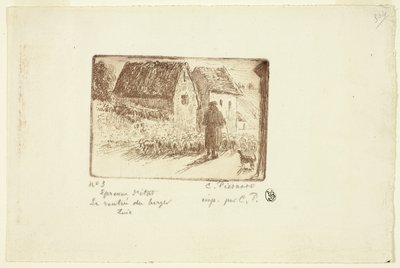 Le retour du berger - Camille Pissarro