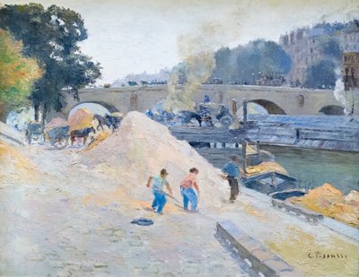 Les rives de la Seine à Paris, pont Marie, Quai d