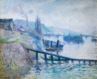 La colline de Sainte-Catherine à Rouen - Camille Pissarro