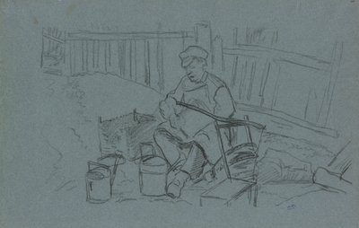 Réparateur avec ses outils - Camille Pissarro