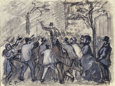 Soulèvement urbain à Paris - Camille Jacob Pissarro