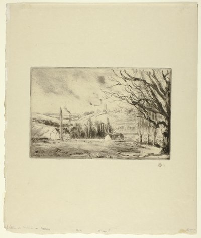Vue de Pontoise - Camille Pissarro