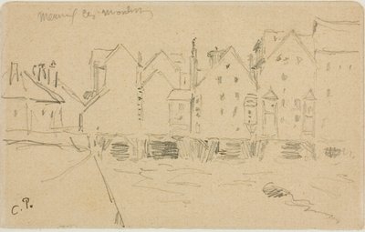 Moulins à eau à Meaux - Camille Pissarro