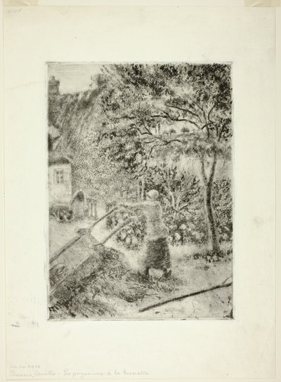 Femme Vidant une Brouette - Camille Pissarro