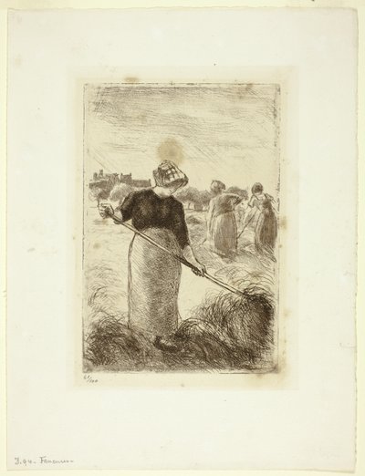Femmes jetant le foin - Camille Pissarro