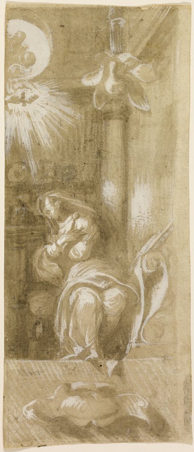 Étude pour la Vierge Annonciate - Camillo Boccaccino