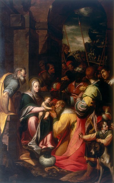 Adoration des Mages, œuvre de Camillo Procaccini, conservée à la Galleria Estense de Modène - Camillo Procaccini
