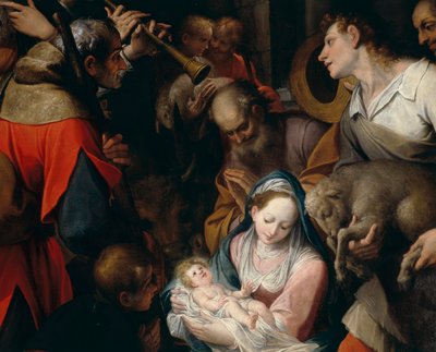 Adoration des bergers, détail d