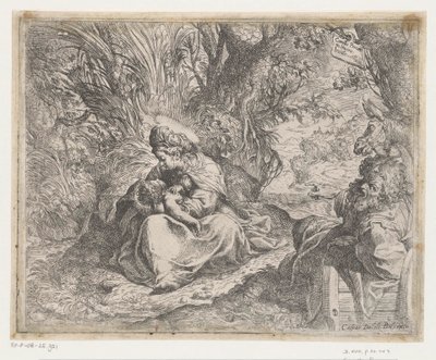 Repos pendant la fuite en Égypte - Camillo Procaccini