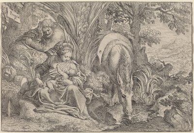 Le Repos pendant la fuite en Égypte - Camillo Procaccini