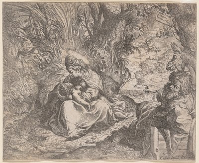 Le repos pendant la fuite en Égypte, 1587-1590 - Camillo Procaccini