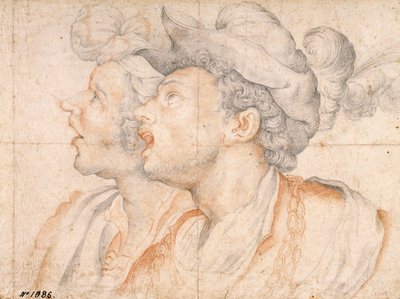 Deux têtes de jeunes, vers 1590 - Camillo Procaccini