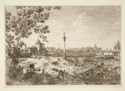 Vue imaginaire de Padoue, de la série Vedute (Vues) - Canaletto (Giovanni Antonio Canal)