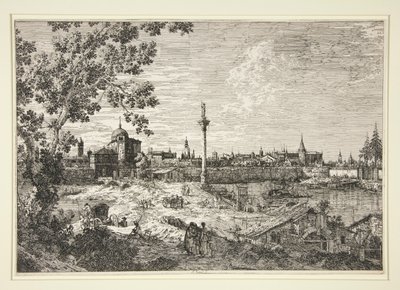 Vue imaginaire de Padoue, de la série Vedute (Vues) - Canaletto (Giovanni Antonio Canal)