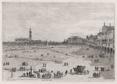 Prato della Valle, de la série Vedute - Canaletto (Giovanni Antonio Canal)