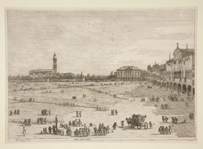 Prà della Valle, de la série Vedute (Vues) - Canaletto (Giovanni Antonio Canal)
