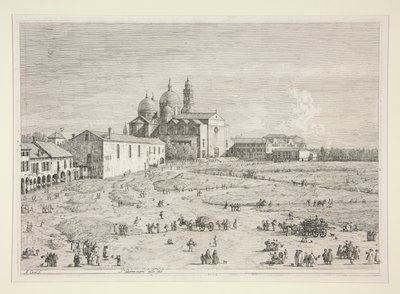 S. Giustina in Prà della Valle, de la série Vedute (Vues) - Canaletto (Giovanni Antonio Canal)