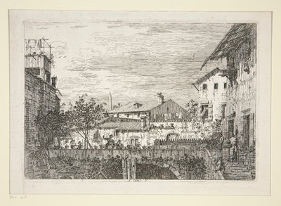 La Terrasse, de la série Vedute (Vues) - Canaletto (Giovanni Antonio Canal)