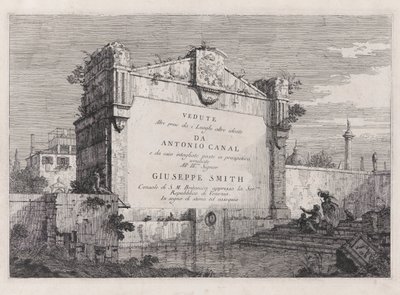 Page de titre, de la série Vedute (Vues) - Canaletto (Giovanni Antonio Canal)