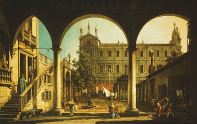 Un caprice de la Scuola di San Marco, Venise, du Palazzo Grifalconi-Loredan - Giovanni Antonio Canal