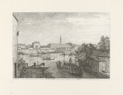 Embarcadère à Dolo - Canaletto