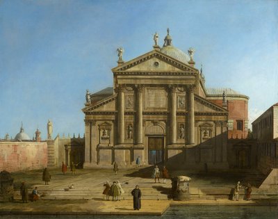 Canaletto - San Giorgio Maggiore dans un décor de capriccio vers 1744 - Canaletto