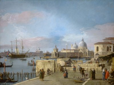 Entrée du Grand Canal depuis le Molo, Venise - Canaletto