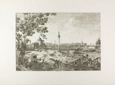 Vue imaginaire de Padoue, de Vedute - Canaletto