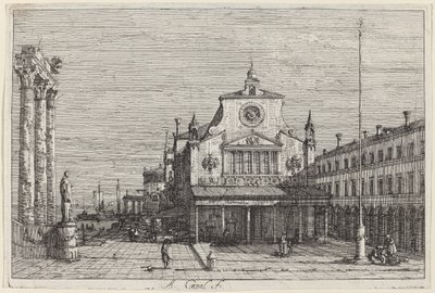 Vue imaginaire de S. Giacomo di Rialto, vers 1735-1746 - Canaletto