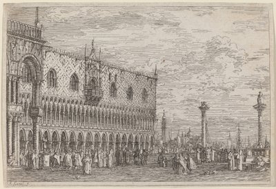 La Piera del Bando. V., vers 1735-1746 - Canaletto