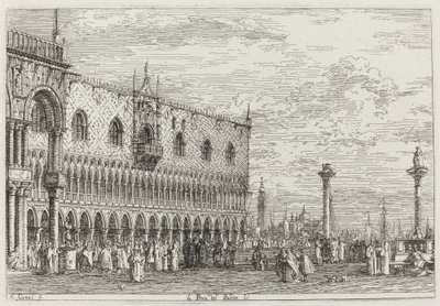 La Piera del Bando. V. [en bas à droite] - Canaletto