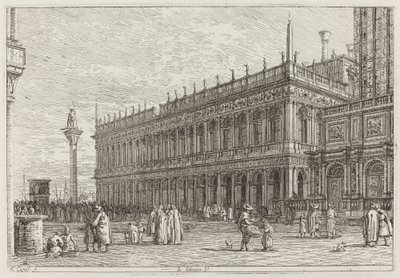 La libreria. V. [en haut à gauche], avant 1742 - Canaletto